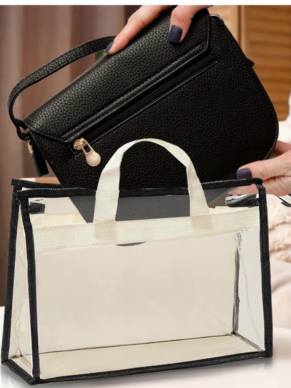 Large Clear Dust Bag for Handbags